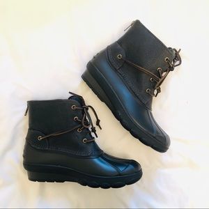 Sperry Saltwater Duck Boot Tide black
